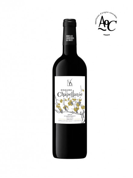 Domaine de la Chapellanie, vin rouge Merlot AOC Buzet, 75cl