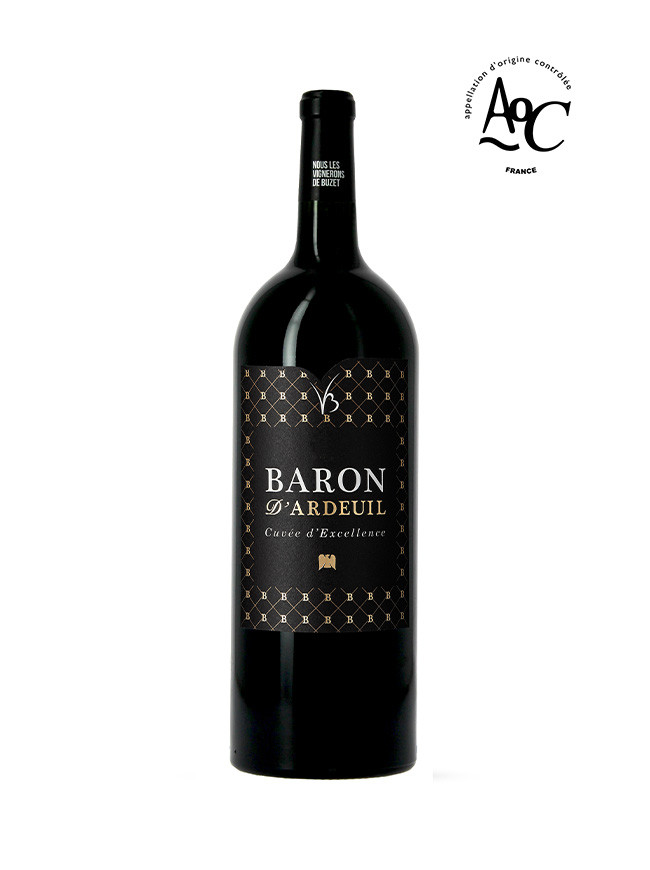 Magnum de vin rouge Baron d'Ardeuil, format 1,5 litre, en AOC Buzet
