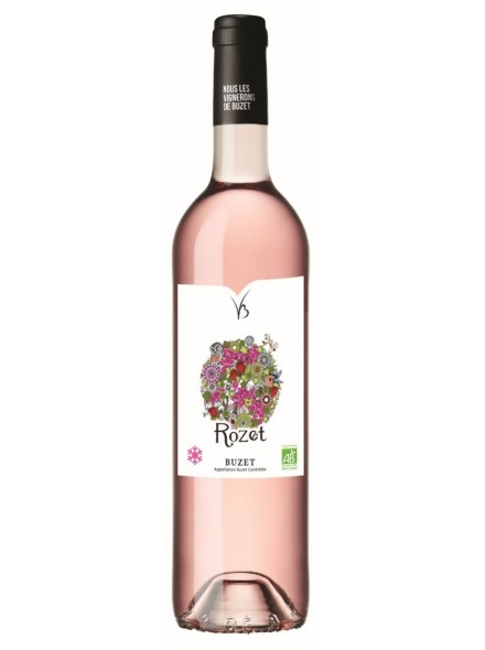 Rozet vin rosé sec labellisé bio AOC Buzet millésime 2024 bouteille 75cl