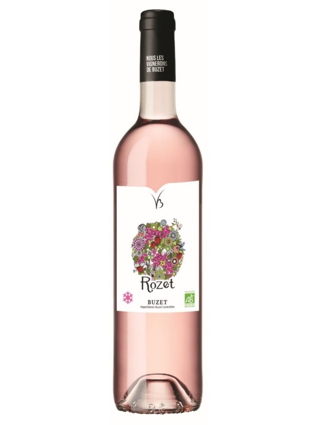 Rozet vin rosé sec labellisé bio AOC Buzet millésime 2024 bouteille 75cl