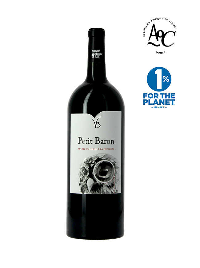 Petit Baron vin rouge AOC Buzet millésime 2016 Magnum