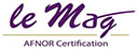 Le Mag certification AFNOR - Engagé RSE au niveau exemplaire